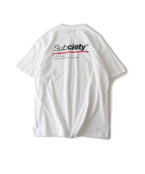 Subciety(サブサエティ)の「Trust tee(Tシャツ/カットソー・メンズ・スミクロ/ホワイト/バーガンディー/ブラック・SMALL/MEDIUM/LARGE/X-LARGE/XX-LARGE)」の14枚目の写真