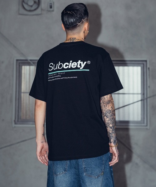 Subciety(サブサエティ)の「Trust tee(Tシャツ/カットソー・メンズ・スミクロ/ホワイト/バーガンディー/ブラック・SMALL/MEDIUM/LARGE/X-LARGE/XX-LARGE)」の10枚目の写真