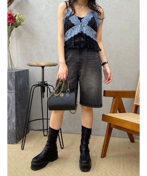 EVRIS（エヴリス）の「ティアードレースキャミソール（キャミソール・レディース・イエロー/ピンク/ブラック・FREE）」の17枚目の写真