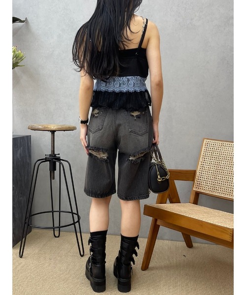 EVRIS（エヴリス）の「ティアードレースキャミソール（キャミソール・レディース・イエロー/ピンク/ブラック・FREE）」の18枚目の写真