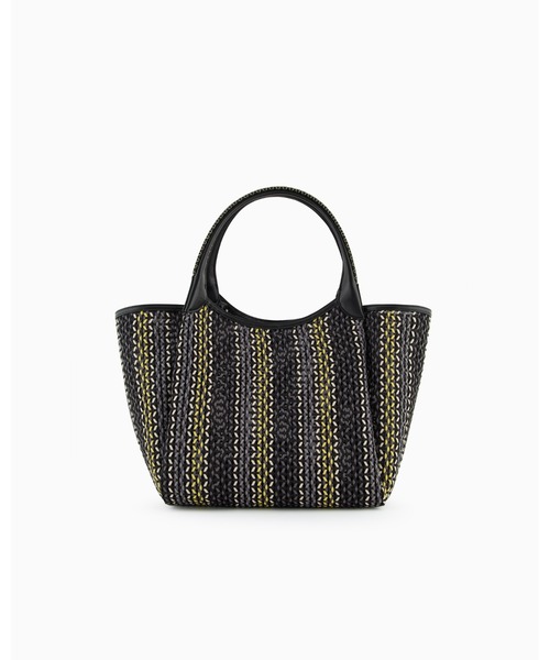 EMPORIO ARMANI（エンポリオアルマーニ）の「【エンポリオ アルマーニ】ショッパー マルチカラー バスケット織り（ハンドバッグ・レディース・ブラック系その他・FREE）」の3枚目の写真