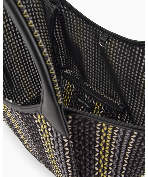 EMPORIO ARMANI（エンポリオアルマーニ）の「【エンポリオ アルマーニ】ショッパー マルチカラー バスケット織り（ハンドバッグ・レディース・ブラック系その他・FREE）」の5枚目の写真