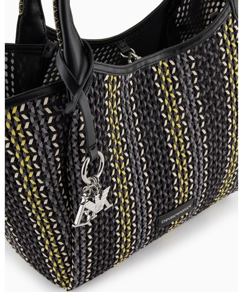 EMPORIO ARMANI（エンポリオアルマーニ）の「【エンポリオ アルマーニ】ショッパー マルチカラー バスケット織り（ハンドバッグ・レディース・ブラック系その他・FREE）」の6枚目の写真