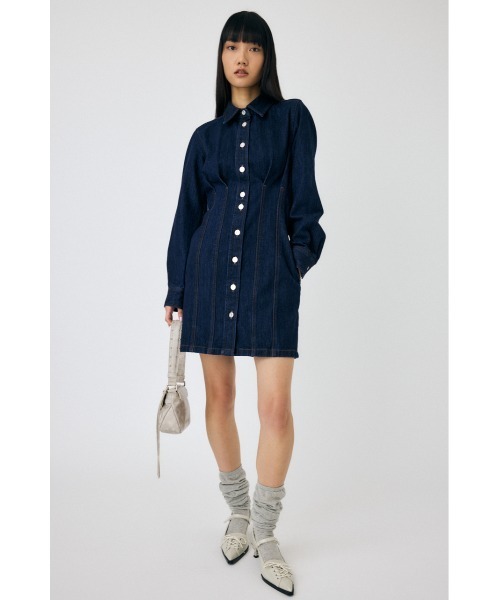 ワンピース MOUSSY WAIST TUCK MINI DRESS Waist Tuck Remake Mini Dress – MOUSSY