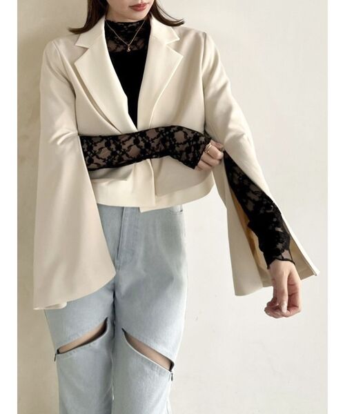 dazzlin(ダズリン)の「スリットフレアデニムパンツ(デニムパンツ・レディース・インディゴブルー/ブルー・SMALL/MEDIUM)」の10枚目の写真