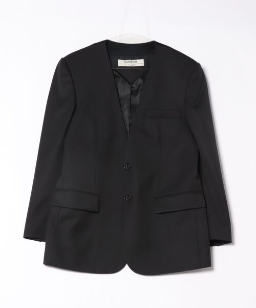 セール】【KIMHEKIM】COLLARLESS SINGLE TAILORING JACKET