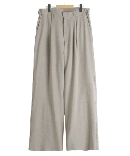 PORT BY ARK（ポートバイアーク）の「PORT BY ARK / ポートバイアーク：Baggy Trousers：PO17-P001[COR]（スラックス・メンズ・サンドベージュ/ブラック・2/1）」の18枚目の写真