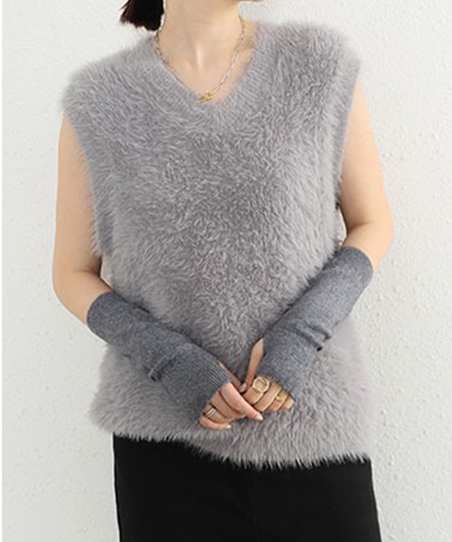LUMIRA(アパレル)(ルミラ)の「ふわふわシャギー ニット(ニット/セーター・レディース・ベージュ/アイボリー/グレー/ブラック・FREE)」の22枚目の写真
