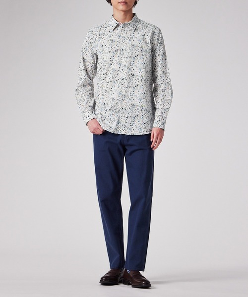 PS Paul Smith(ピーエスポールスミス)の「"Jacaranda" カジュアルシャツ / 152319 149TN(シャツ/ブラウス・メンズ・オフホワイト/ブラック・SMALL/MEDIUM/LARGE/X-LARGE)」の7枚目の写真
