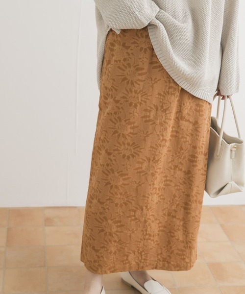 ジャガードストレートスカート