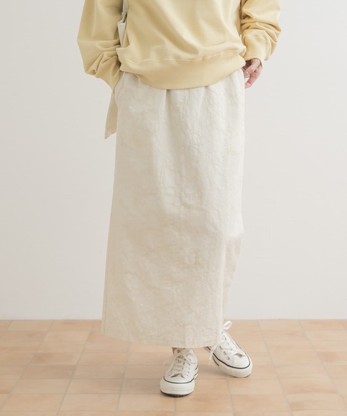 URBAN RESEARCH DOORS(アーバンリサーチドアーズ)の「ジャガードストレートスカート(スカート・レディース・アイボリー/キャメル・MEDIUM)」の4枚目の写真