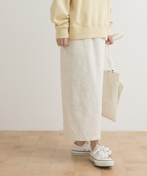 URBAN RESEARCH DOORS(アーバンリサーチドアーズ)の「ジャガードストレートスカート(スカート・レディース・アイボリー/キャメル・MEDIUM)」の5枚目の写真
