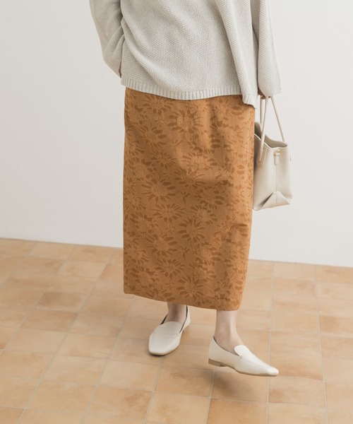 URBAN RESEARCH DOORS(アーバンリサーチドアーズ)の「ジャガードストレートスカート(スカート・レディース・アイボリー/キャメル・MEDIUM)」の14枚目の写真