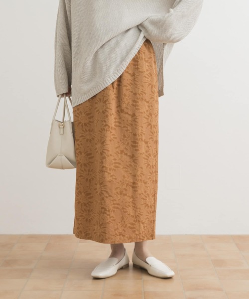 URBAN RESEARCH DOORS(アーバンリサーチドアーズ)の「ジャガードストレートスカート(スカート・レディース・アイボリー/キャメル・MEDIUM)」の15枚目の写真