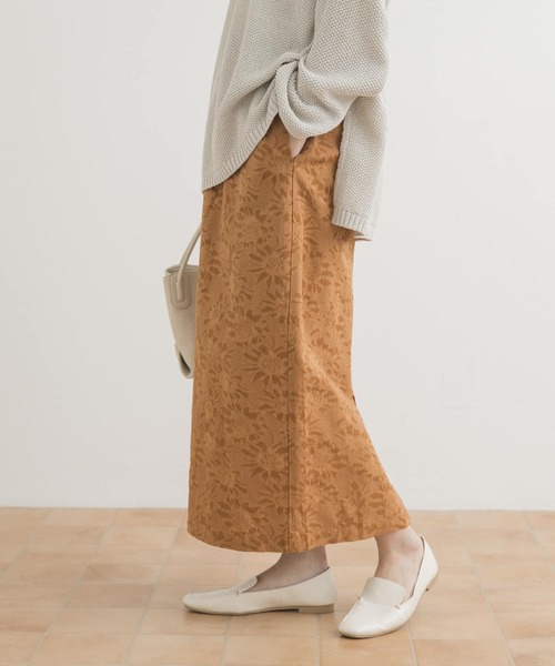 URBAN RESEARCH DOORS(アーバンリサーチドアーズ)の「ジャガードストレートスカート(スカート・レディース・アイボリー/キャメル・MEDIUM)」の16枚目の写真