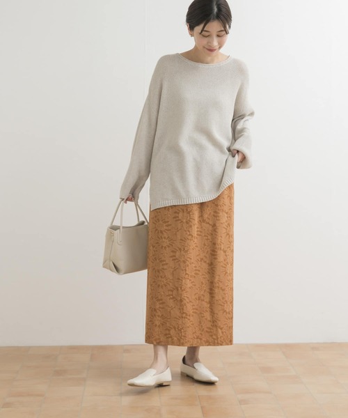 URBAN RESEARCH DOORS(アーバンリサーチドアーズ)の「ジャガードストレートスカート(スカート・レディース・アイボリー/キャメル・MEDIUM)」の21枚目の写真