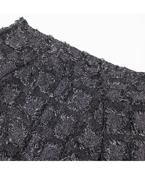 MODE ROBE（モードローブ）の「フリンジチェックワイドパンツ（その他パンツ・レディース・ブラック/チャコールグレー/ベージュ・FREE）」の16枚目の写真