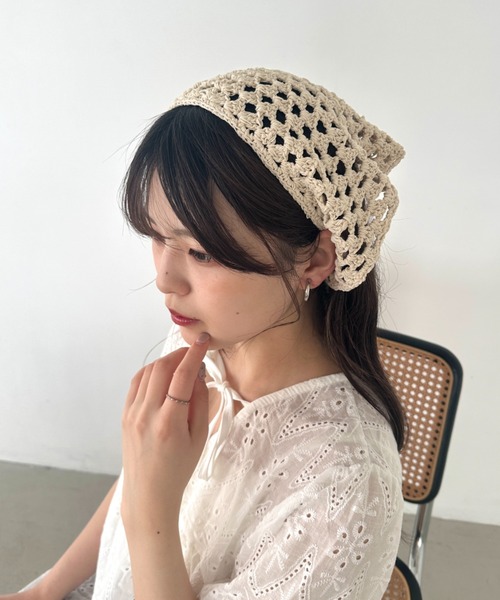 セール】マルチウェイクロシェスカーフ（バンダナ/スカーフ）｜CLEA