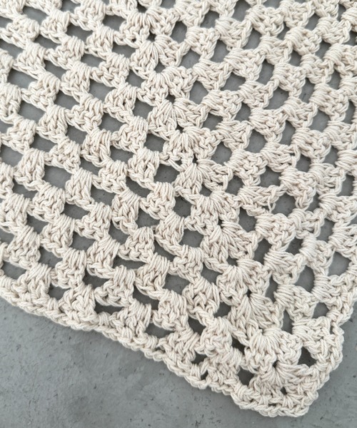 CLEA(クレア)の「マルチウェイクロシェスカーフ(バンダナ/スカーフ・レディース・アイボリー/ブラック・FREE)」の21枚目の写真