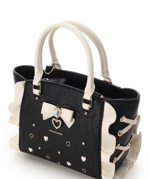 SAMANTHAVEGA（サマンサベガ）の「リボンジュエリーフラッター（ミニ）（ショルダーバッグ・レディース・ライトブルー/ピンク/ブラック・FREE）」の17枚目の写真