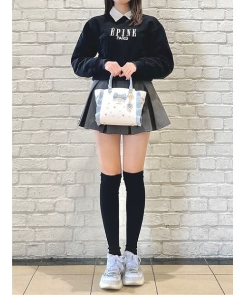 SAMANTHAVEGA（サマンサベガ）の「リボンジュエリーフラッター（ミニ）（ショルダーバッグ・レディース・ライトブルー/ピンク/ブラック・FREE）」の8枚目の写真