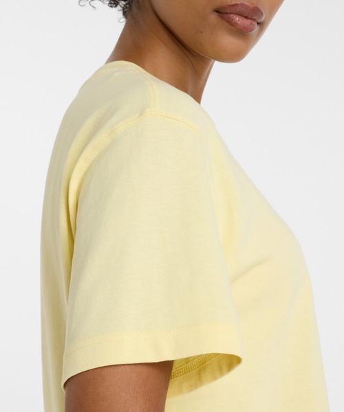 NEW BALANCE（ニューバランス）の「Athletics ジャージショートスリーブTシャツ（Tシャツ/カットソー・レディース・スモークピンク/ライトイエロー・SMALL/MEDIUM/LARGE）」の6枚目の写真