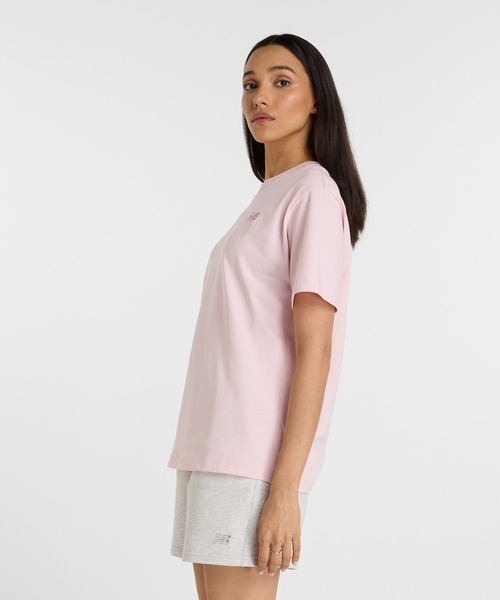 NEW BALANCE（ニューバランス）の「Athletics ジャージショートスリーブTシャツ（Tシャツ/カットソー・レディース・スモークピンク/ライトイエロー・SMALL/MEDIUM/LARGE）」の10枚目の写真