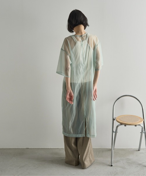 THE YOn（ザヨン）の「フラワーコード刺繍シアーワンピース（ワンピース・レディース・ミント/キャメル/アイボリー・FREE）」の19枚目の写真