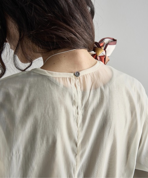 THE YOn（ザヨン）の「フラワーコード刺繍シアーワンピース（ワンピース・レディース・ミント/キャメル/アイボリー・FREE）」の10枚目の写真