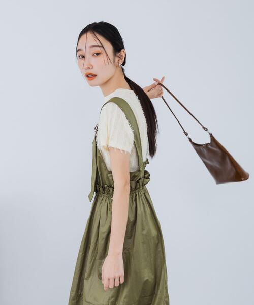 KBF(ケイビーエフ)の「ミリタリージャンパースカート(ワンピース・レディース・チャコールグレー/カーキ/アイボリー・ONE)」の15枚目の写真