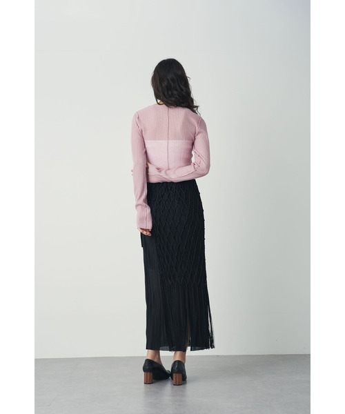 PRADA ラベンダーピンク シアープリーツトップス セール】シアープリーツトップス（Tシャツ/カットソー）｜Limue