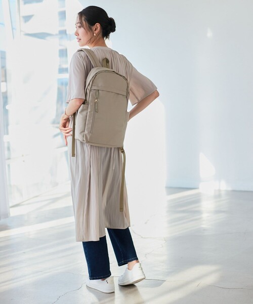 ROPE' PICNIC（ロペピクニック）の「【撥水加工】10ポケットリュック 13L（バックパック/リュック・レディース・ベージュ系その他/ブラック・FREE）」の6枚目の写真