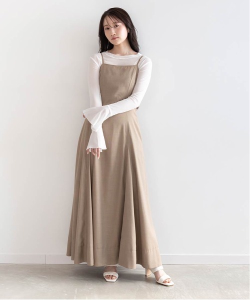 RANDA(ランダ)の「カップインバックリボンキャミワンピース(ワンピース・レディース・ブルー/グレー/ブラウン・1/0)」の7枚目の写真