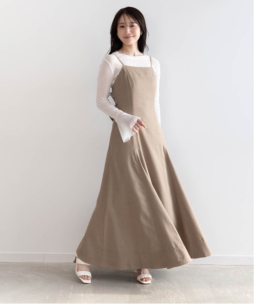 RANDA(ランダ)の「カップインバックリボンキャミワンピース(ワンピース・レディース・ブルー/グレー/ブラウン・1/0)」の9枚目の写真