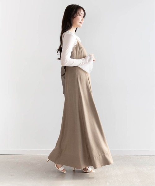 RANDA(ランダ)の「カップインバックリボンキャミワンピース(ワンピース・レディース・ブルー/グレー/ブラウン・1/0)」の11枚目の写真