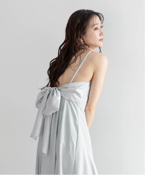 RANDA(ランダ)の「カップインバックリボンキャミワンピース(ワンピース・レディース・ブルー/グレー/ブラウン・1/0)」の20枚目の写真