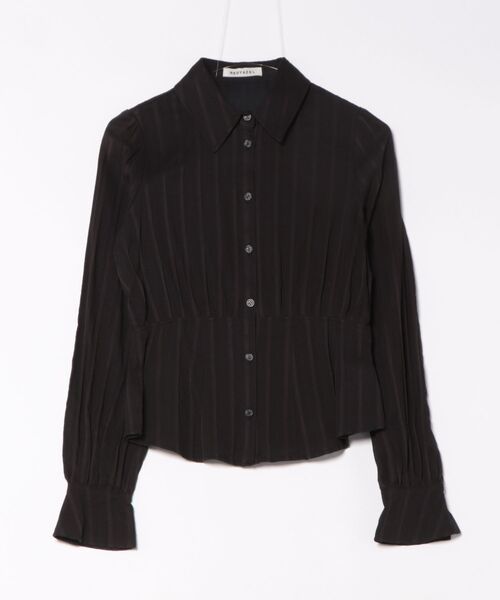 REDYAZEL（レディアゼル）の「フレアペプラムシャツ（シャツ/ブラウス・レディース・オフホワイト/サックスブルー/ブラック・FREE）」の6枚目の写真