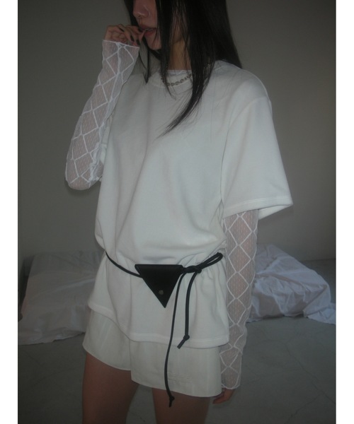 Didot.showroom（ディドット ショールーム）の「トライアングルポイントバッグ（ハンドバッグ・レディース・ブラック/アイボリー・FREE）」の8枚目の写真