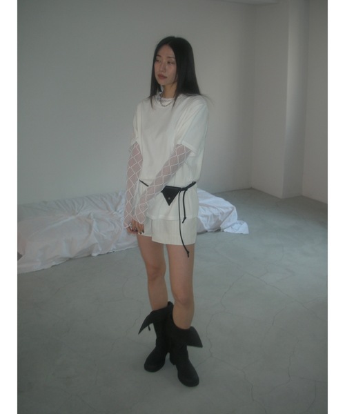 Didot.showroom（ディドット ショールーム）の「トライアングルポイントバッグ（ハンドバッグ・レディース・ブラック/アイボリー・FREE）」の7枚目の写真