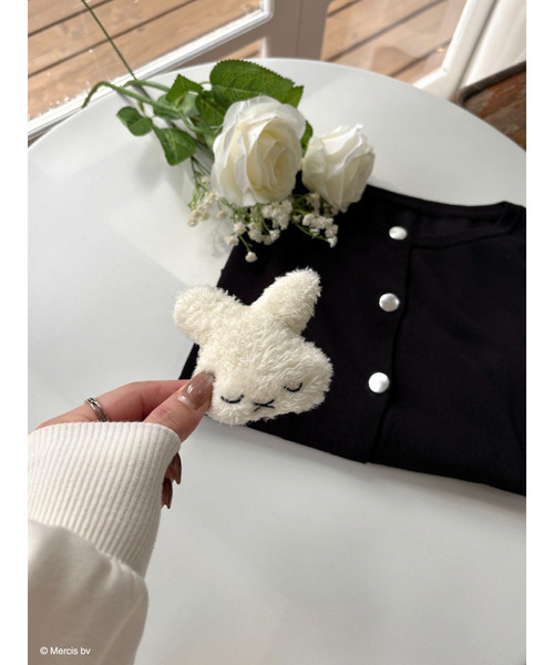 Miffy( ミッフィー)の「miffy マスコット付シアーカーディガン(カーディガン/ボレロ・レディース・ブラック・FREE)」の3枚目の写真