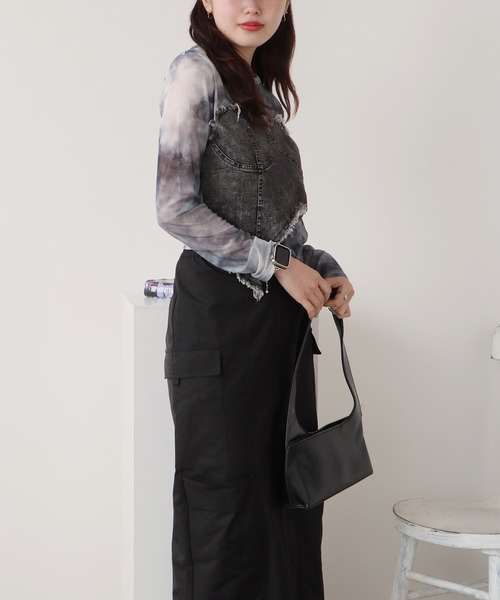 ROOPTOKYO(ループトウキョウ)の「コルセットビスチェ付きシアートップス 秋物 秋服 2026年秋冬(Tシャツ/カットソー・レディース・ホワイト/グレー系1/ブラウン/ネイビー系1/ホワイト×ブラック/ライトブルー/ネイビー系2・FREE)」の21枚目の写真