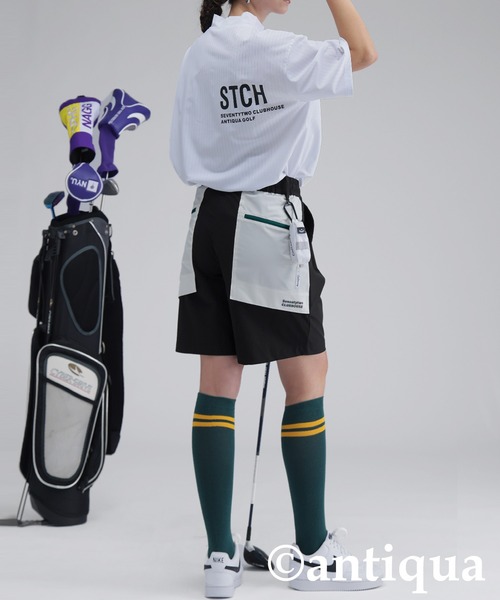 antiqua(アンティカ)の「【STCH】ハーフパンツ(その他パンツ・レディース・ブルー系その他/ブラック系その他・LXL/ML)」の4枚目の写真