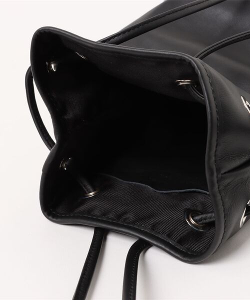 marco masi（マルコマージ）の「【MARCO MASI/マルコ・マージ】巾着　ショルダーバッグ　バケツバッグ（ショルダーバッグ・レディース・シルバー/ブラック・FREE）」の5枚目の写真