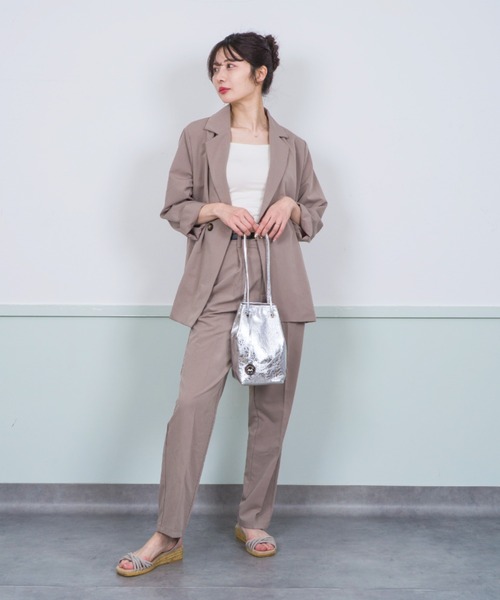 marco masi（マルコマージ）の「【MARCO MASI/マルコ・マージ】巾着　ショルダーバッグ　バケツバッグ（ショルダーバッグ・レディース・シルバー/ブラック・FREE）」の22枚目の写真