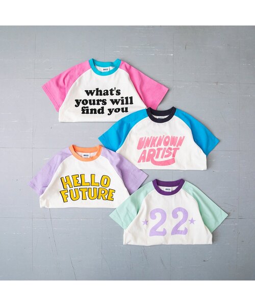 BREEZE（ブリーズ）の「【Im Jelly！】配色ラグランカラバリ半袖Tシャツ_ジュニア対応（Tシャツ/カットソー・キッズ・ブルー/ラベンダー/ミント/ピンク・80/90/100/110/120/130/140）」の16枚目の写真