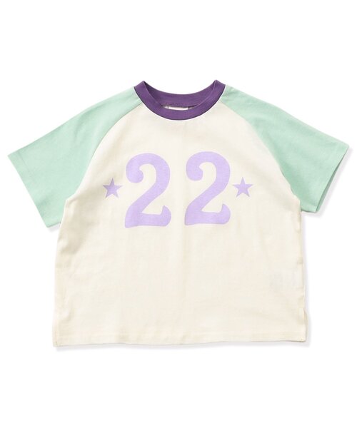 BREEZE（ブリーズ）の「【Im Jelly！】配色ラグランカラバリ半袖Tシャツ_ジュニア対応（Tシャツ/カットソー・キッズ・ブルー/ラベンダー/ミント/ピンク・80/90/100/110/120/130/140）」の13枚目の写真