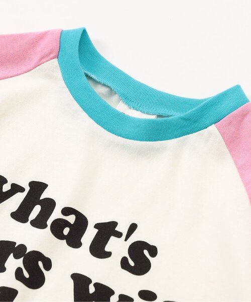 BREEZE（ブリーズ）の「【Im Jelly！】配色ラグランカラバリ半袖Tシャツ_ジュニア対応（Tシャツ/カットソー・キッズ・ブルー/ラベンダー/ミント/ピンク・80/90/100/110/120/130/140）」の8枚目の写真