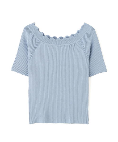 FREE'S MART(フリーズマート)の「◆2WAYオフショルスカラップニット(ニット/セーター・レディース・レッド/ブラック/ホワイト/ブルー・FREE)」の13枚目の写真