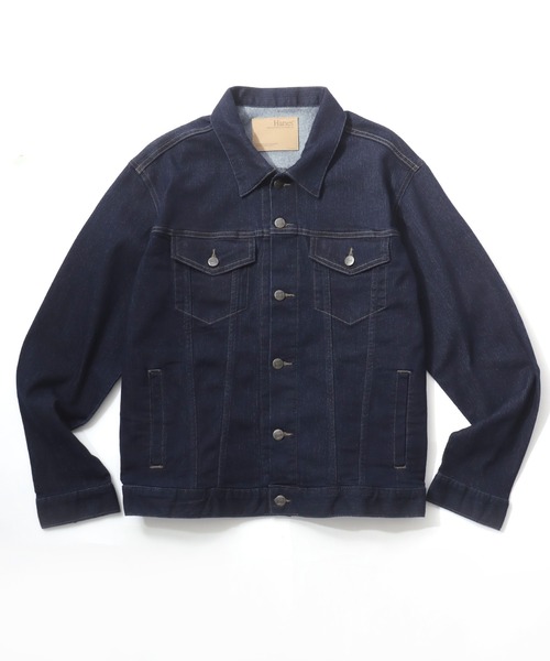HANES(ヘインズ)の「Hanes/へインズ 3rd-TYPE DENIM JACKET/レギュラーフィット ストレッチ デニムジャケット/Gジャン/レディース メンズ(デニムジャケット・メンズ・ブルー/サックスブルー/ネイビー/ブラック・L/M/S/LL)」の19枚目の写真