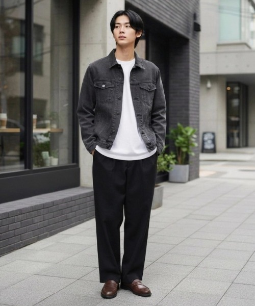 HANES(ヘインズ)の「Hanes/へインズ 3rd-TYPE DENIM JACKET/レギュラーフィット ストレッチ デニムジャケット/Gジャン/レディース メンズ(デニムジャケット・メンズ・ブルー/サックスブルー/ネイビー/ブラック・L/M/S/LL)」の10枚目の写真